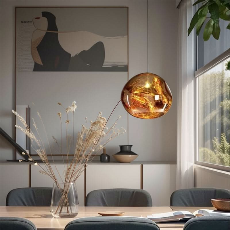 Lampada a sospensione Glarefusion Chic in vetro fuso
