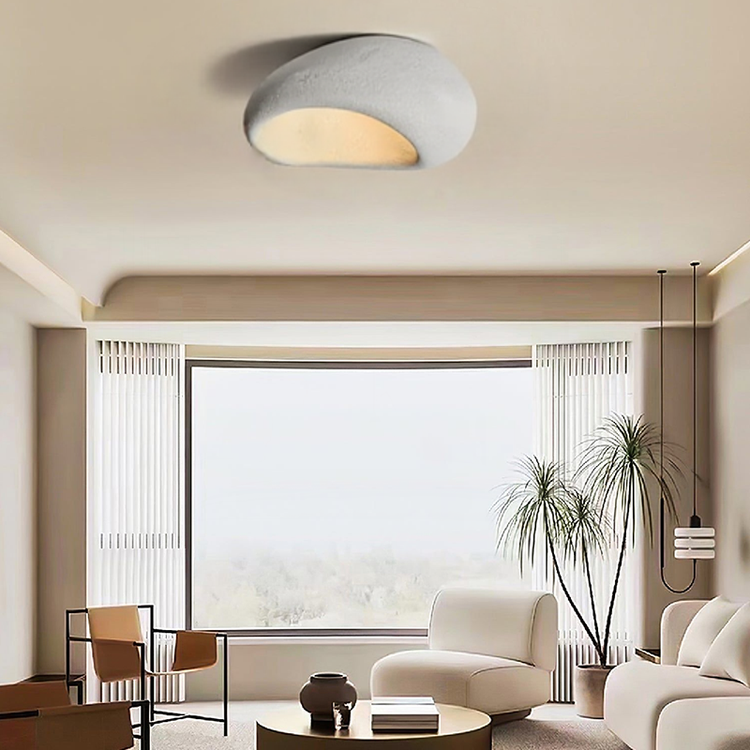 Moon-Shaped FlushMount Ceiling Light