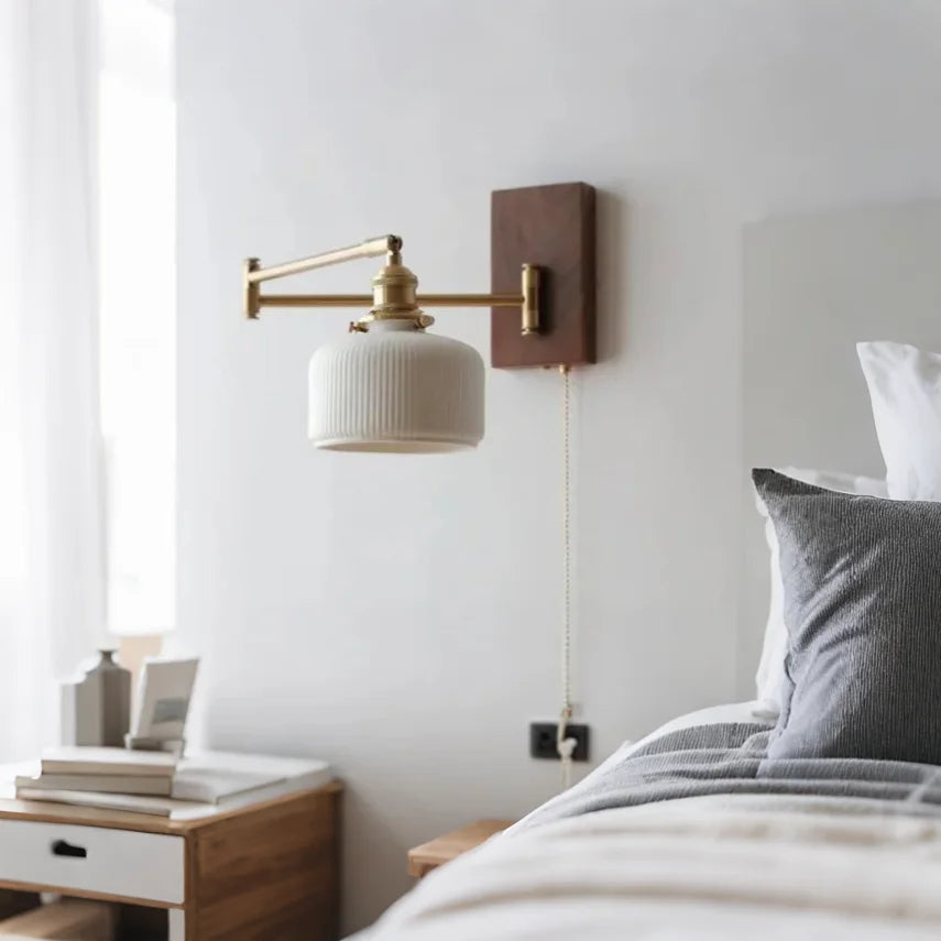 Applique murale réglable en bois moderne