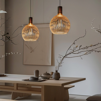Glarefusion Vintage wooden Pendant Light