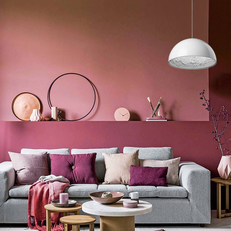 Glarefusion Modern Creative Semicircular Glass Pendant Light