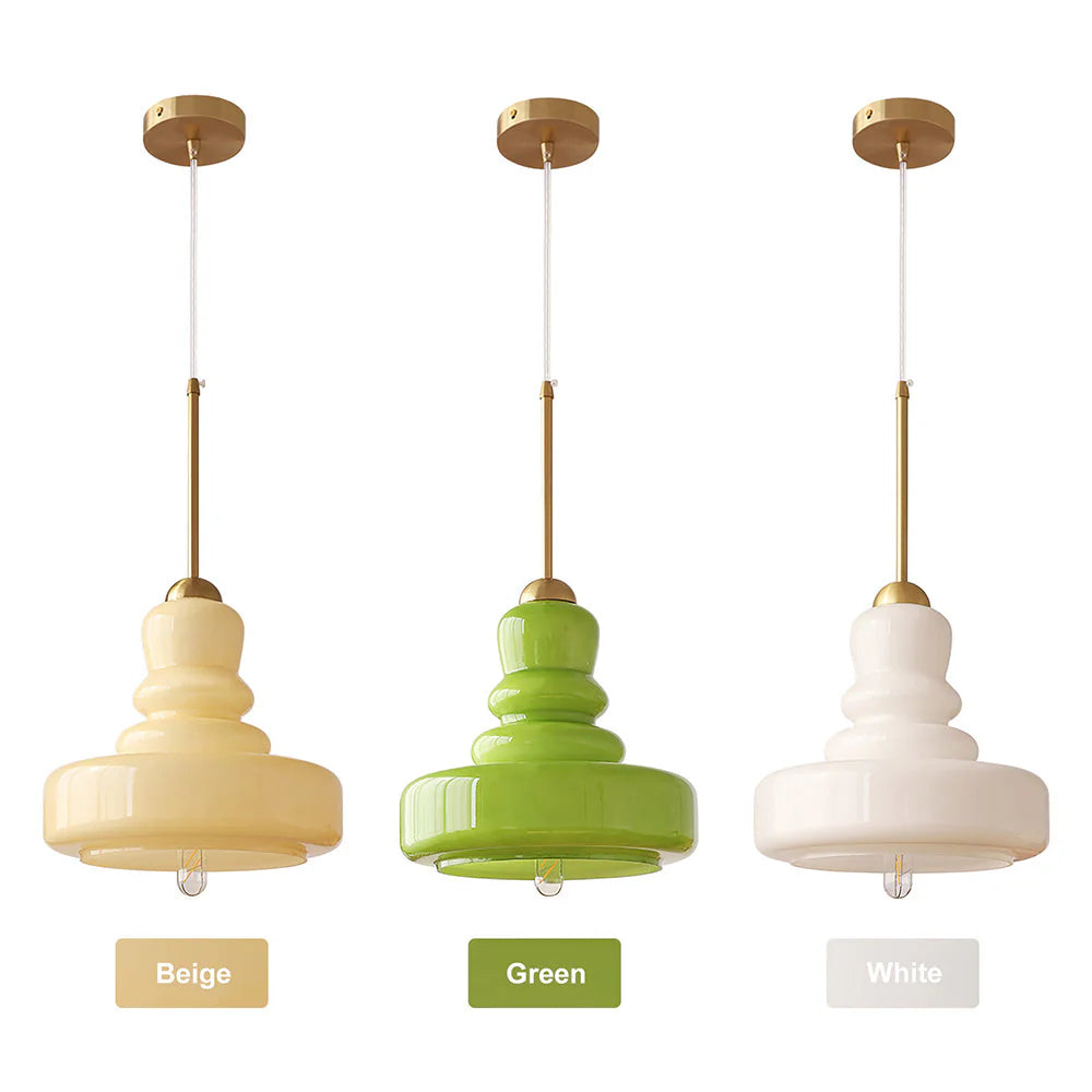 Glarefusion French Colorful Gourd Pendant Light