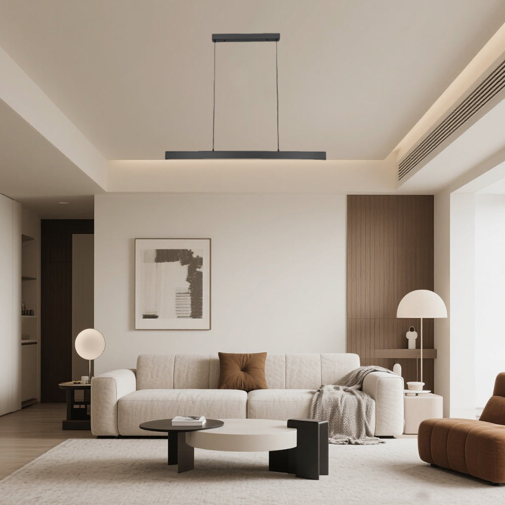 Moderno lampadario a strisce lunghe minimaliste