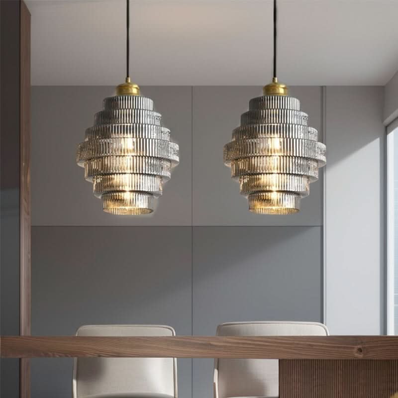 Lampada a sospensione moderna in vetro creativo Glarefusion