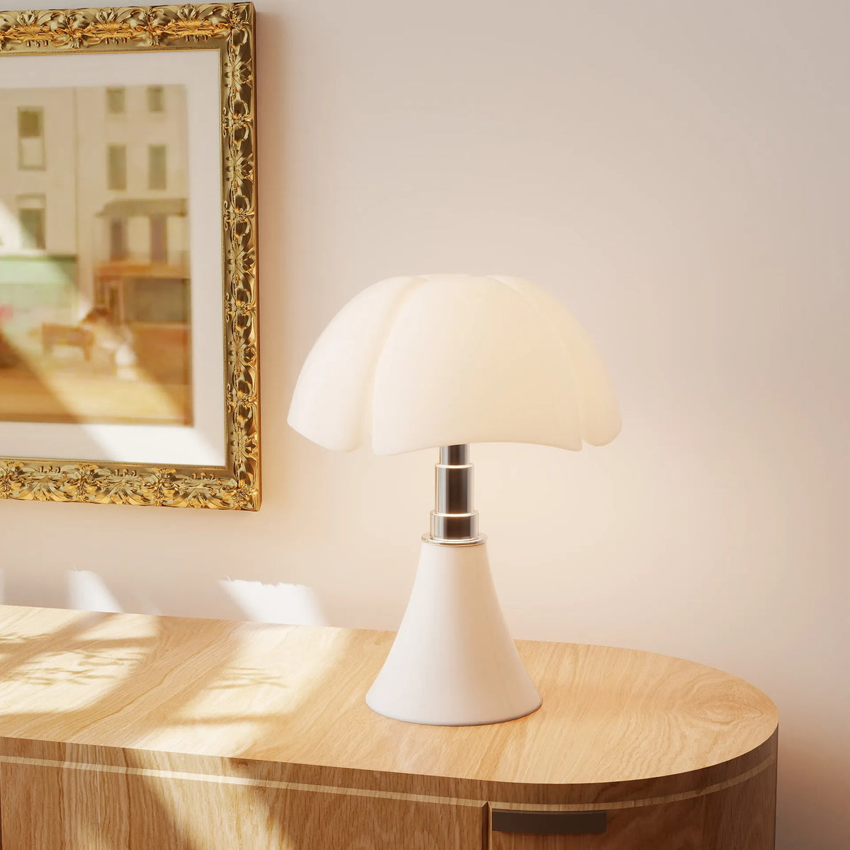 Lampada da tavolo moderna e creativa con fiori Glarefusion