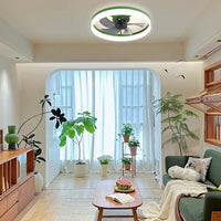 Skandinaviske flush Mount loftsventilatorer med LED -lys