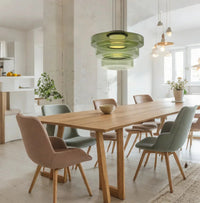 Bauhaus Style Glass Pendant Light