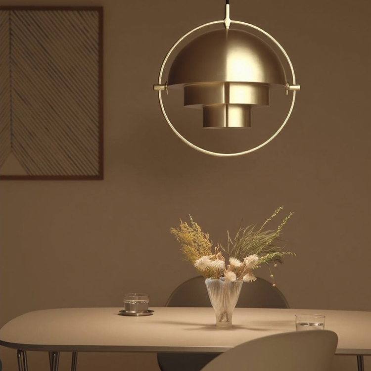 Glarefusion Creative Metal Ring Pendel i flere lag