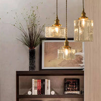 Glarefusion moderne retro glas pendellampe