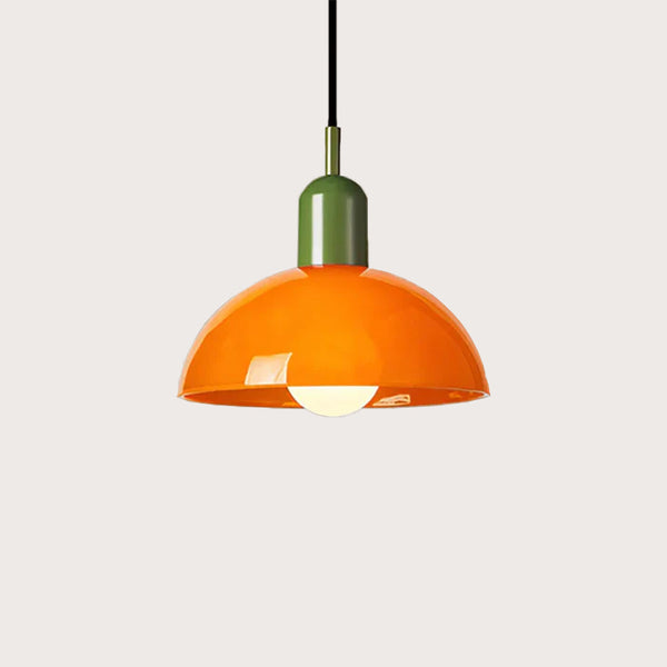 Farverig skål vedhængslampe