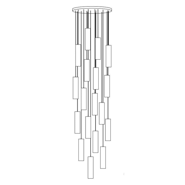 Elegant Cylinder Marble Pendant Light