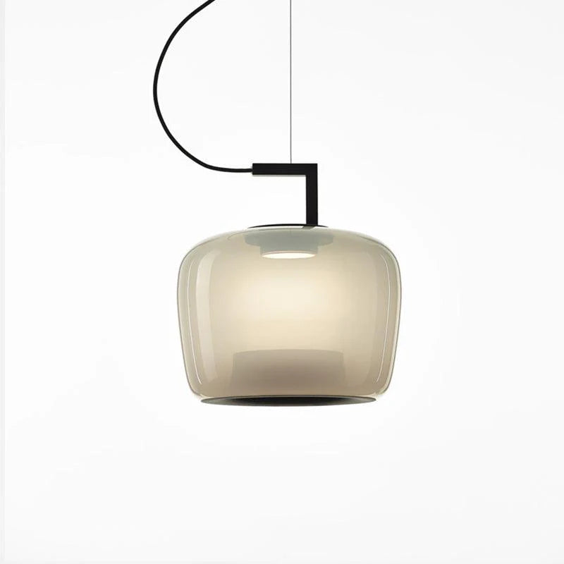 Suspension contemporaine en verre soufflé