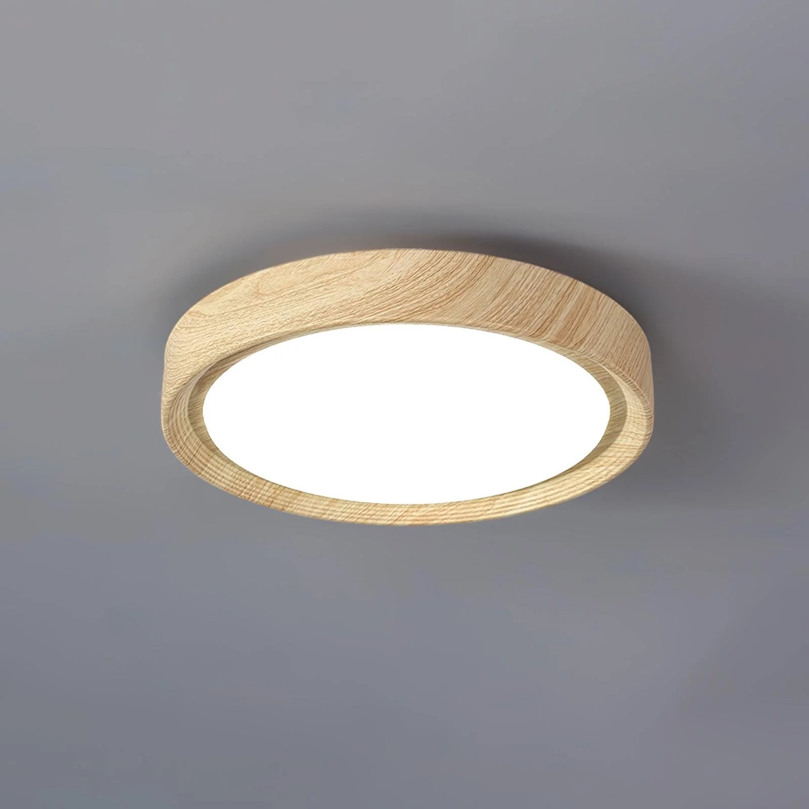 Plafoniera in legno impiallacciato