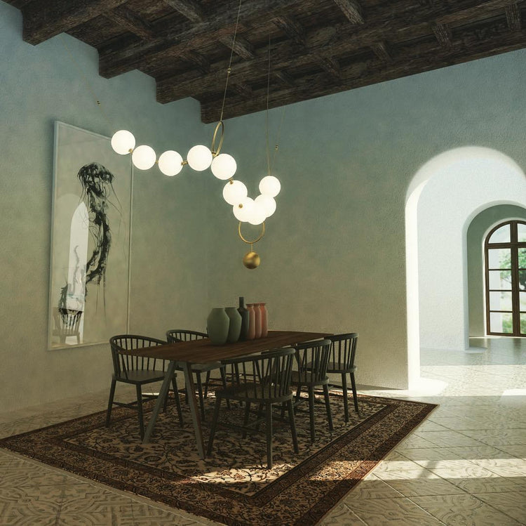 Elegant smykkeglas pendellampe