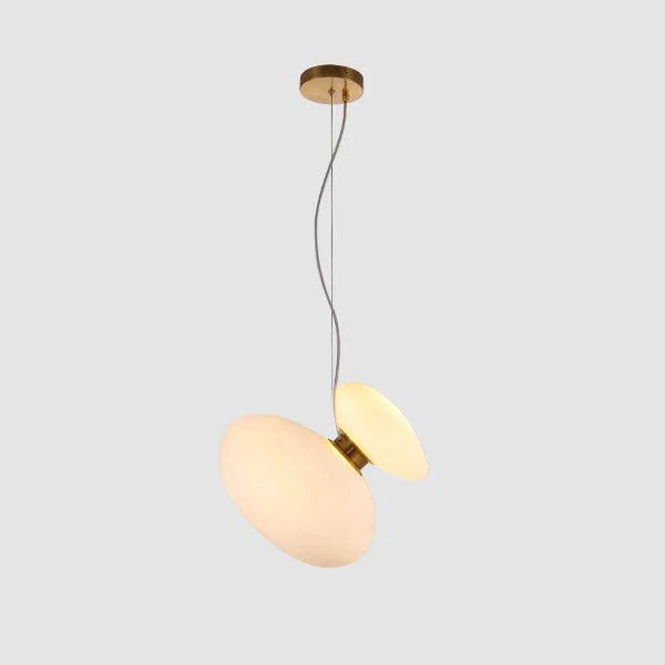 Lampe à suspension ovale en verre élégante