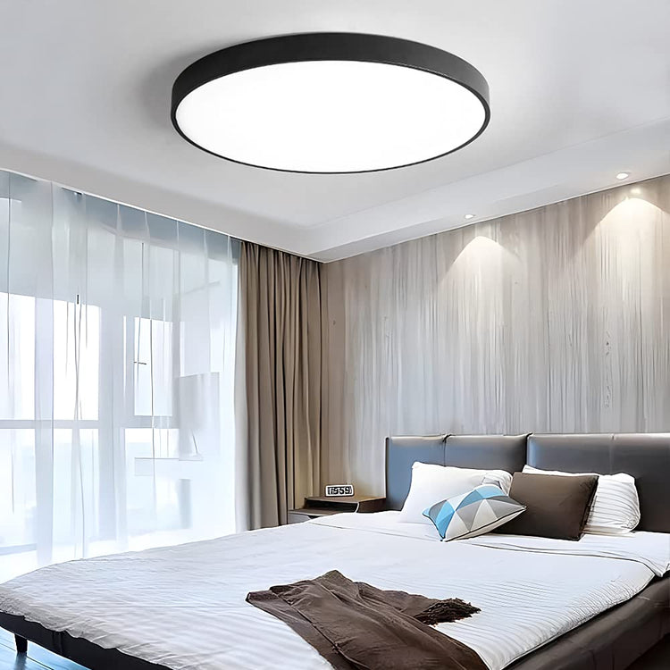 Minimalistisk fladskive loftslampe