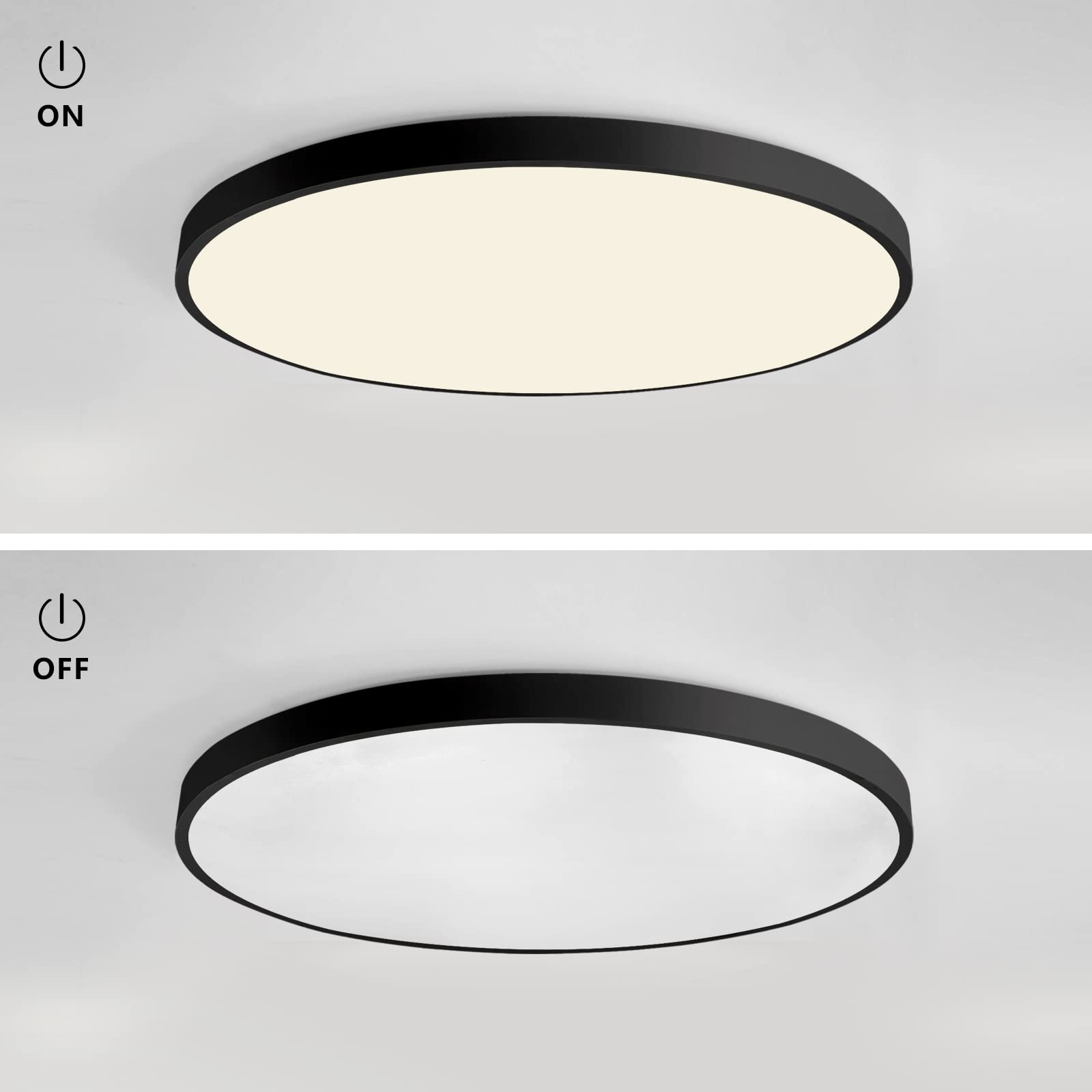 Plafoniera Minimalista a Disco Piatto