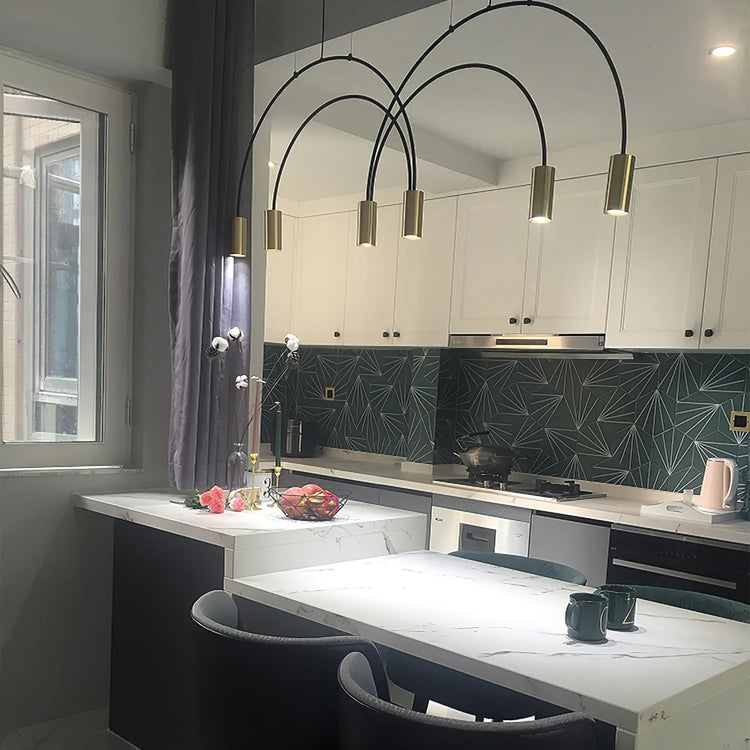 Minimalist Arc Iron Pendant Light