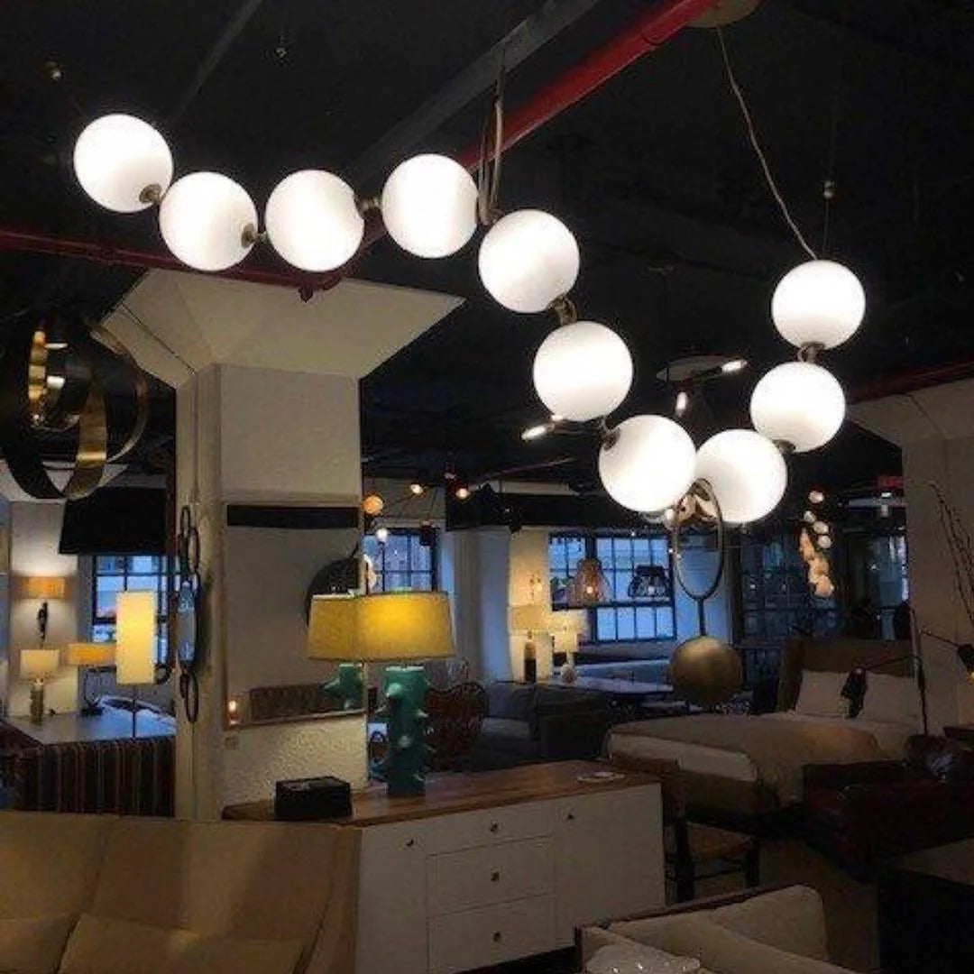 Lampe à suspension élégante en verre de bijoux