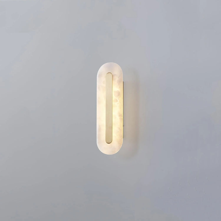 Vintage Discoid Alabaster Wall Light