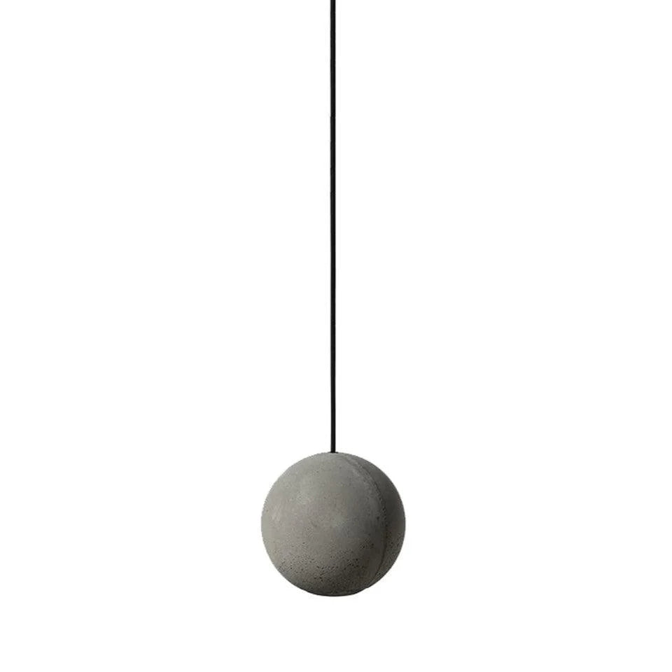 Suspension ronde minimaliste en béton