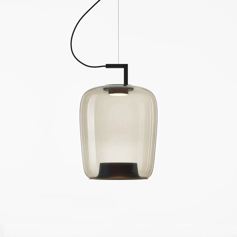 Suspension contemporaine en verre soufflé