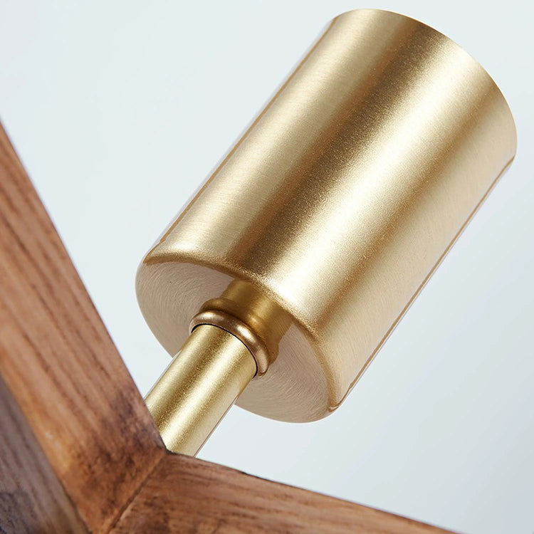 Rustik U-form stof gulvlampe