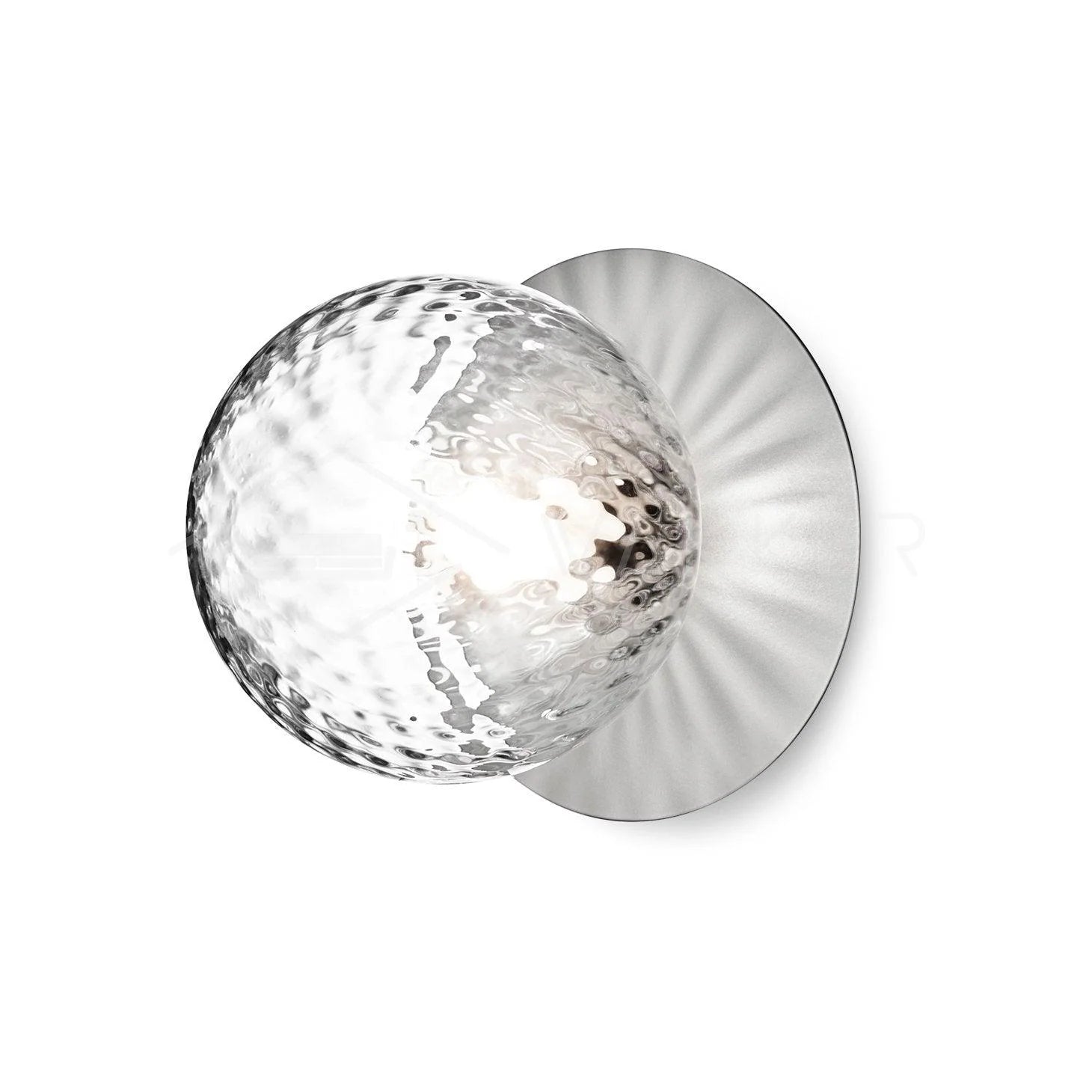 Snygg vägglampa i glas
