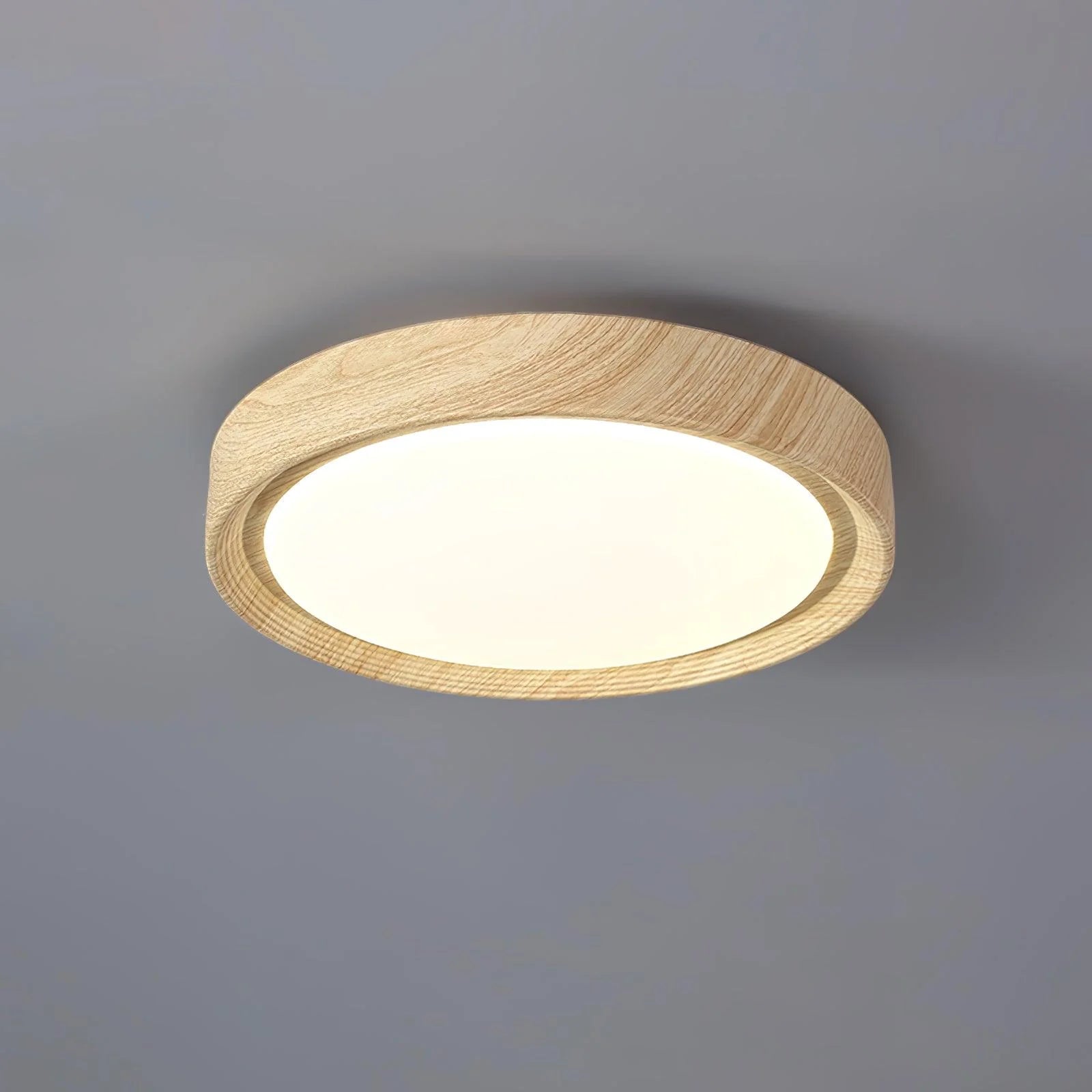 Plafoniera in legno impiallacciato