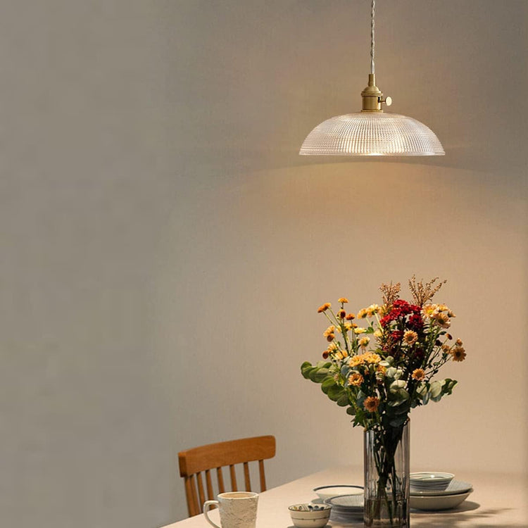 Glarefusion Moderne Schüssel-Glas-Pendelleuchte