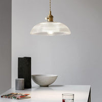 Glarefusion Modern Bowl Glass Pendant Light