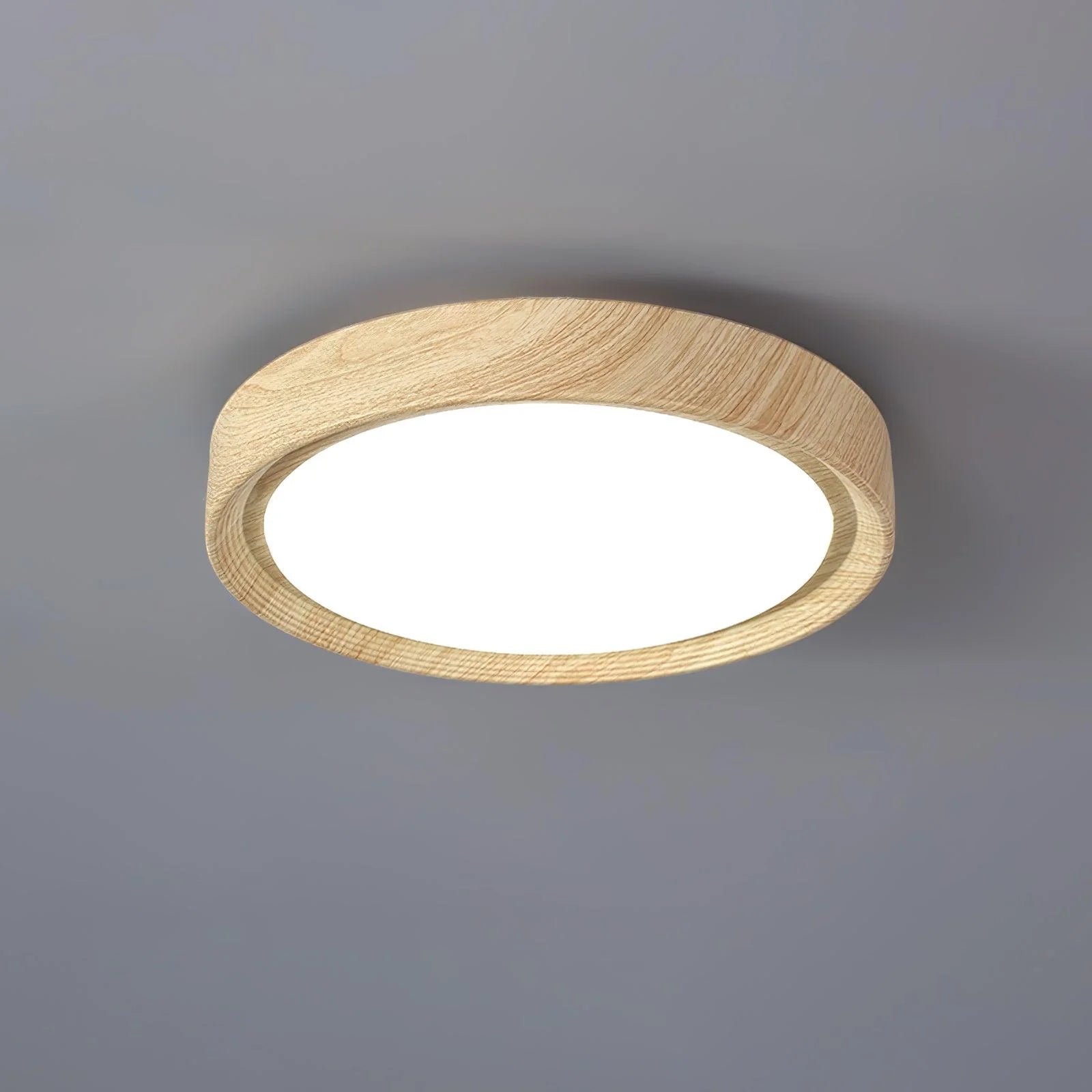Plafoniera in legno impiallacciato