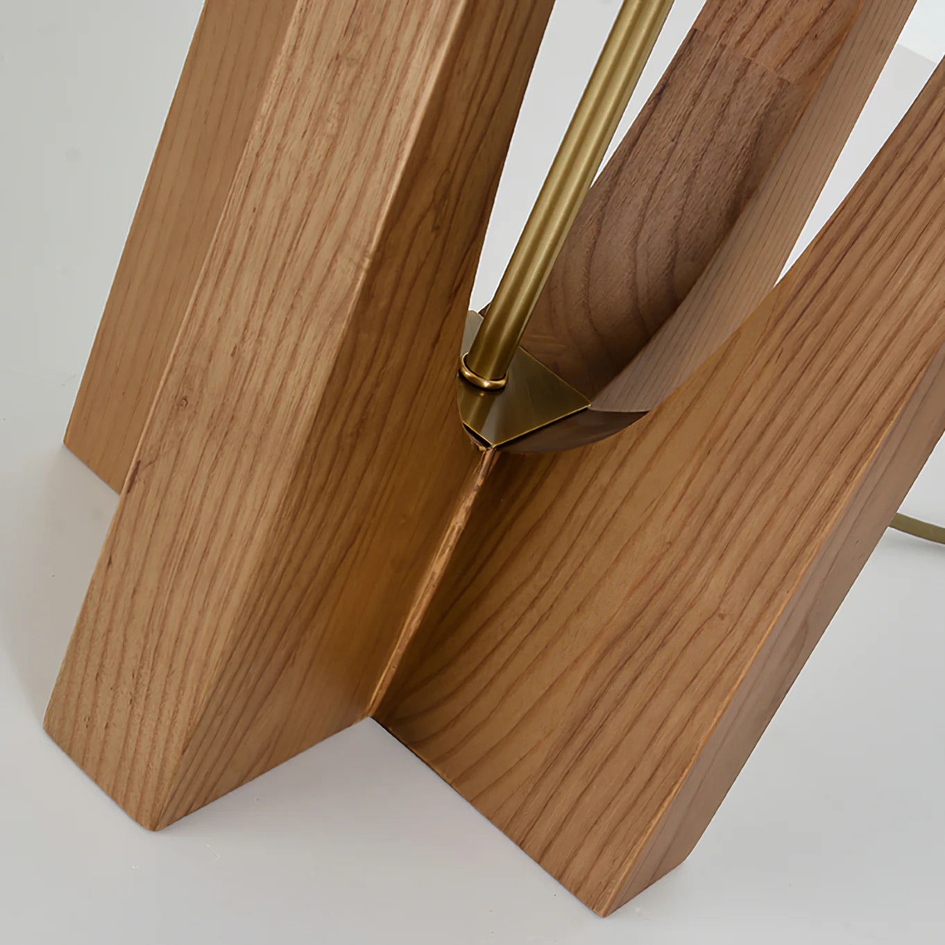 Lampadaire rustique en tissu en forme de U