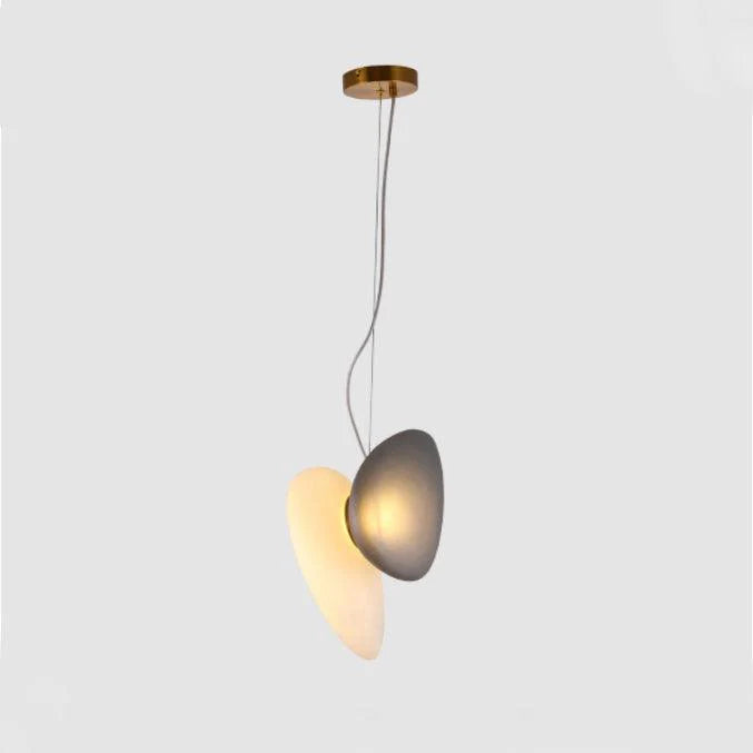 Lampe à suspension ovale en verre élégante