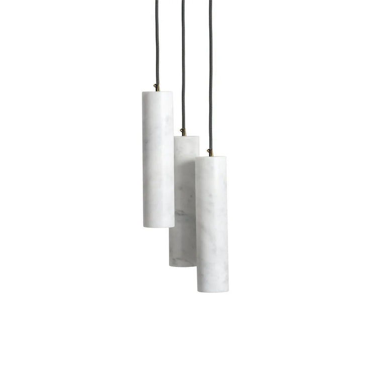 Elegant Cylinder Marble Pendant Light