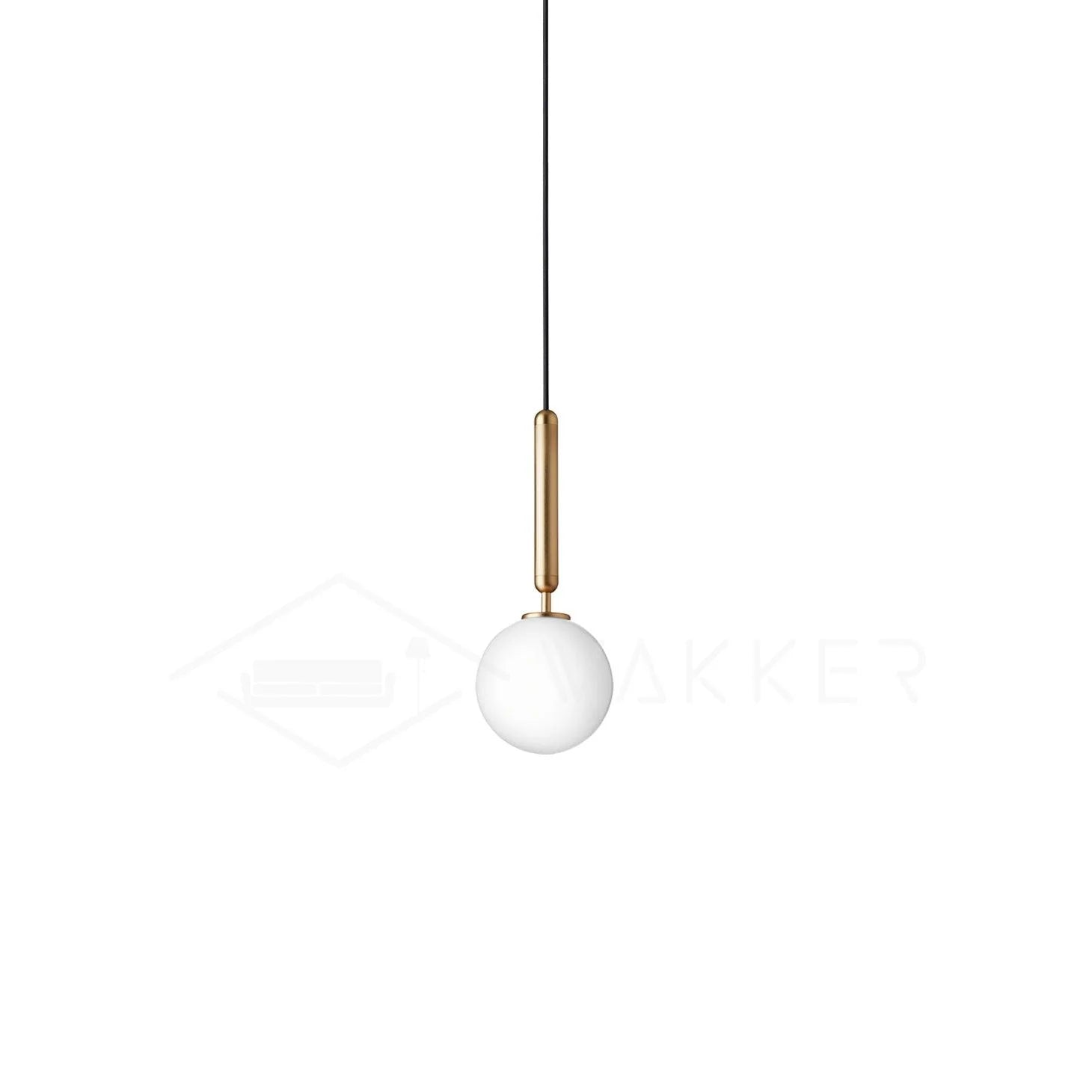 Petite suspension ronde moderne en verre