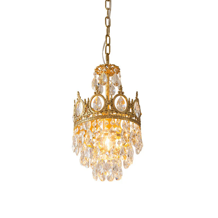 Retro Tiered Circular Crystal Chandelier