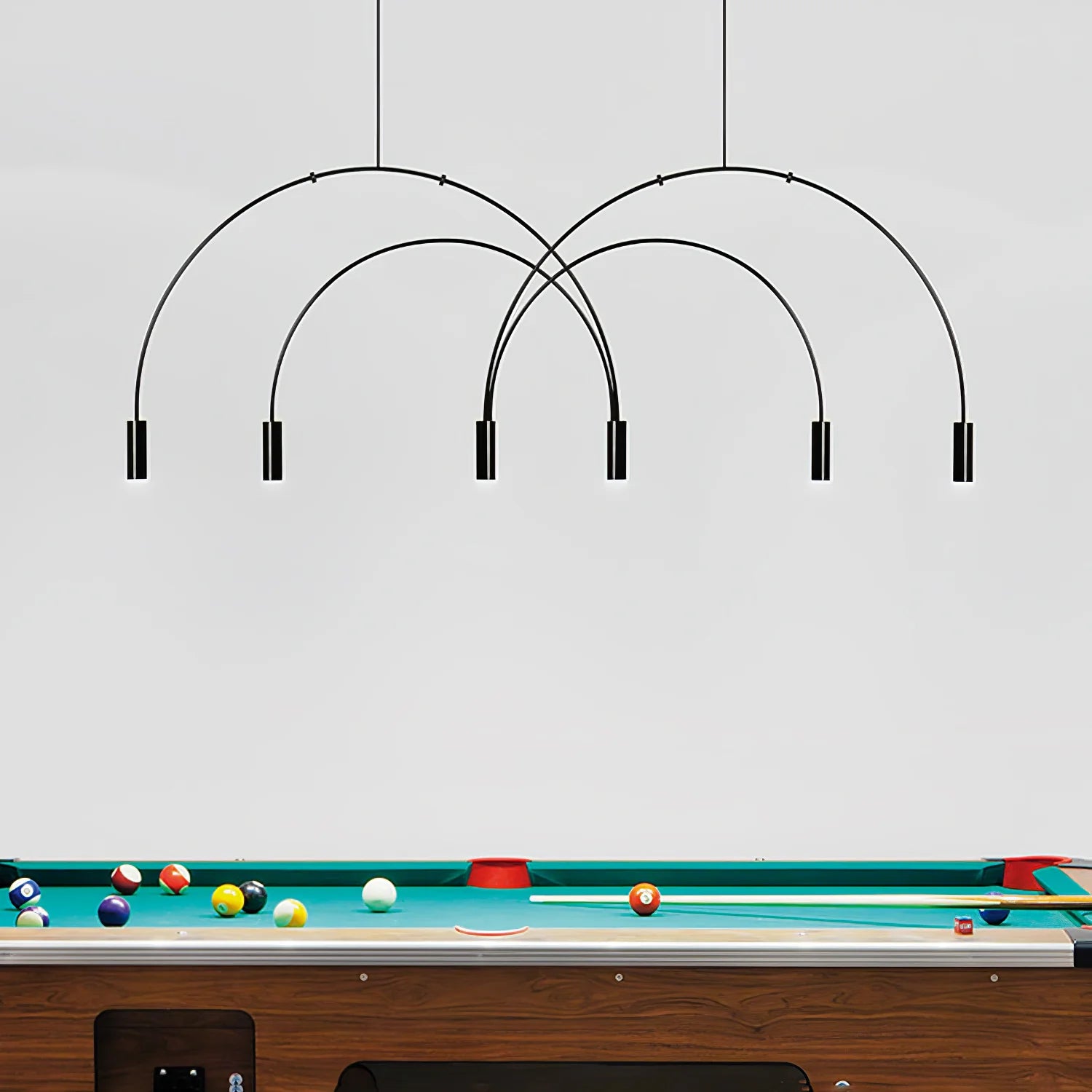 Lampe à suspension minimaliste en fer à arc