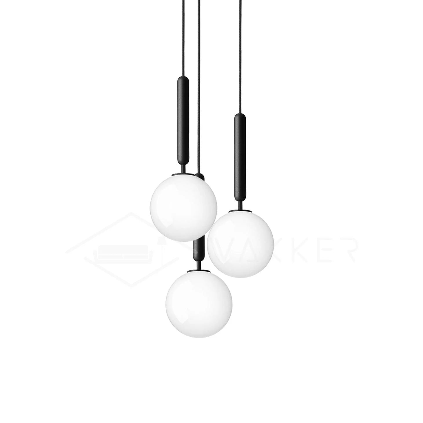 Petite suspension ronde moderne en verre