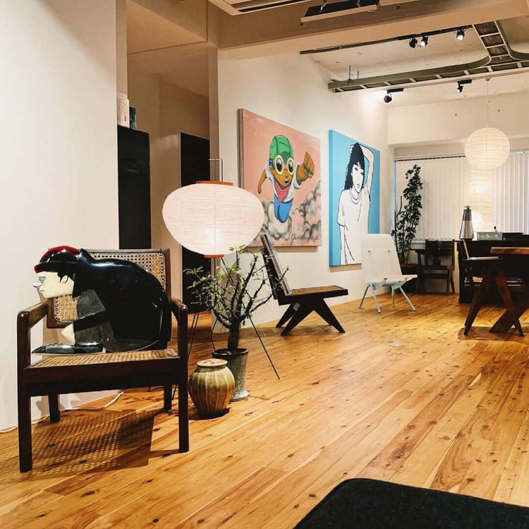 Orientalsk rund papirskærmlampe