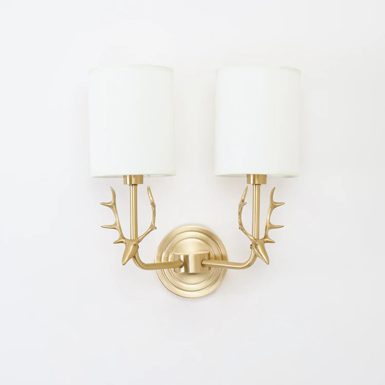 Klassisk stiliseret væglampe i grenstof