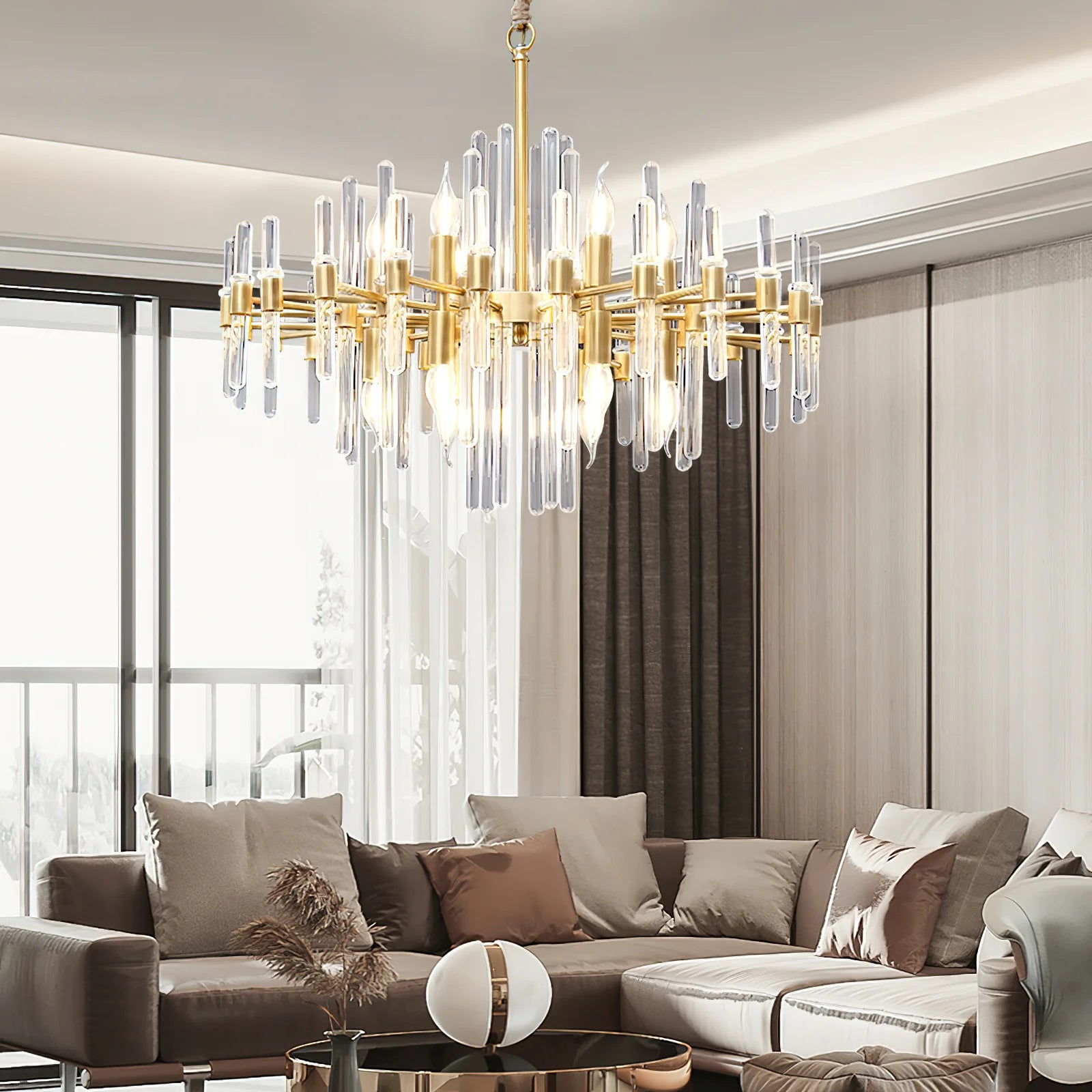 Lampadario di grandezza vittoriana