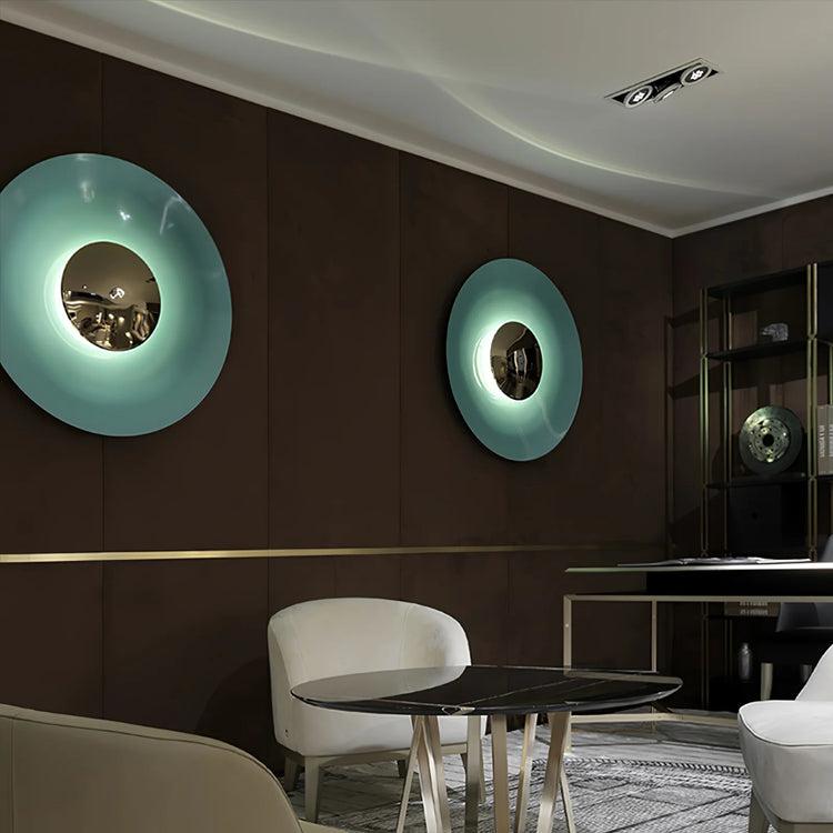 Moderne Disc-lignende Ironwork Wall Light