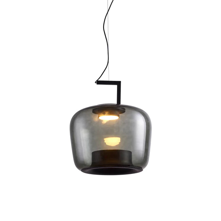 Suspension contemporaine en verre soufflé