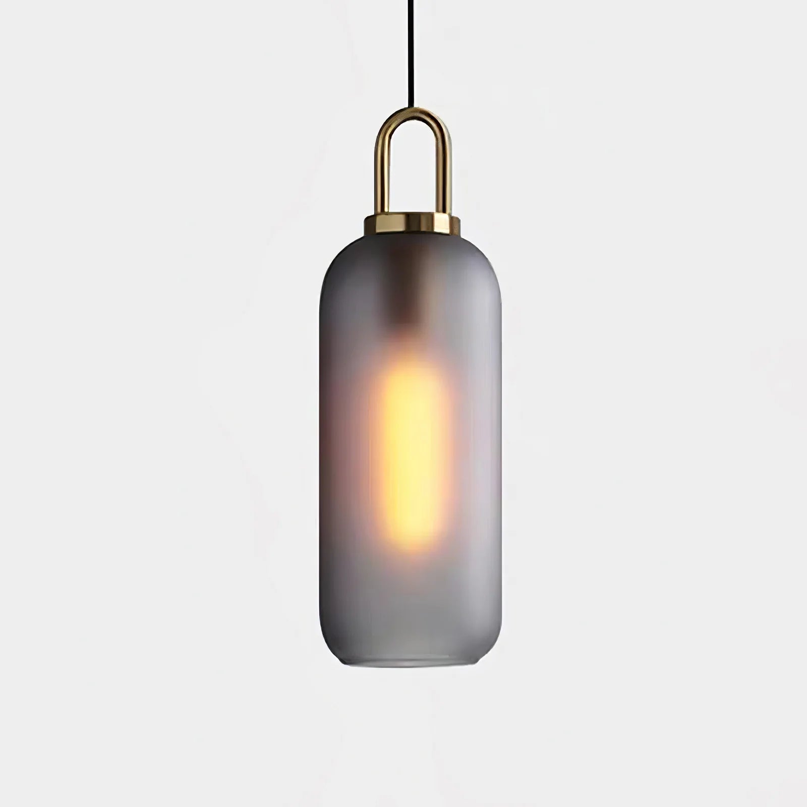 Lampe à Suspension Pendule Vintage en Verre