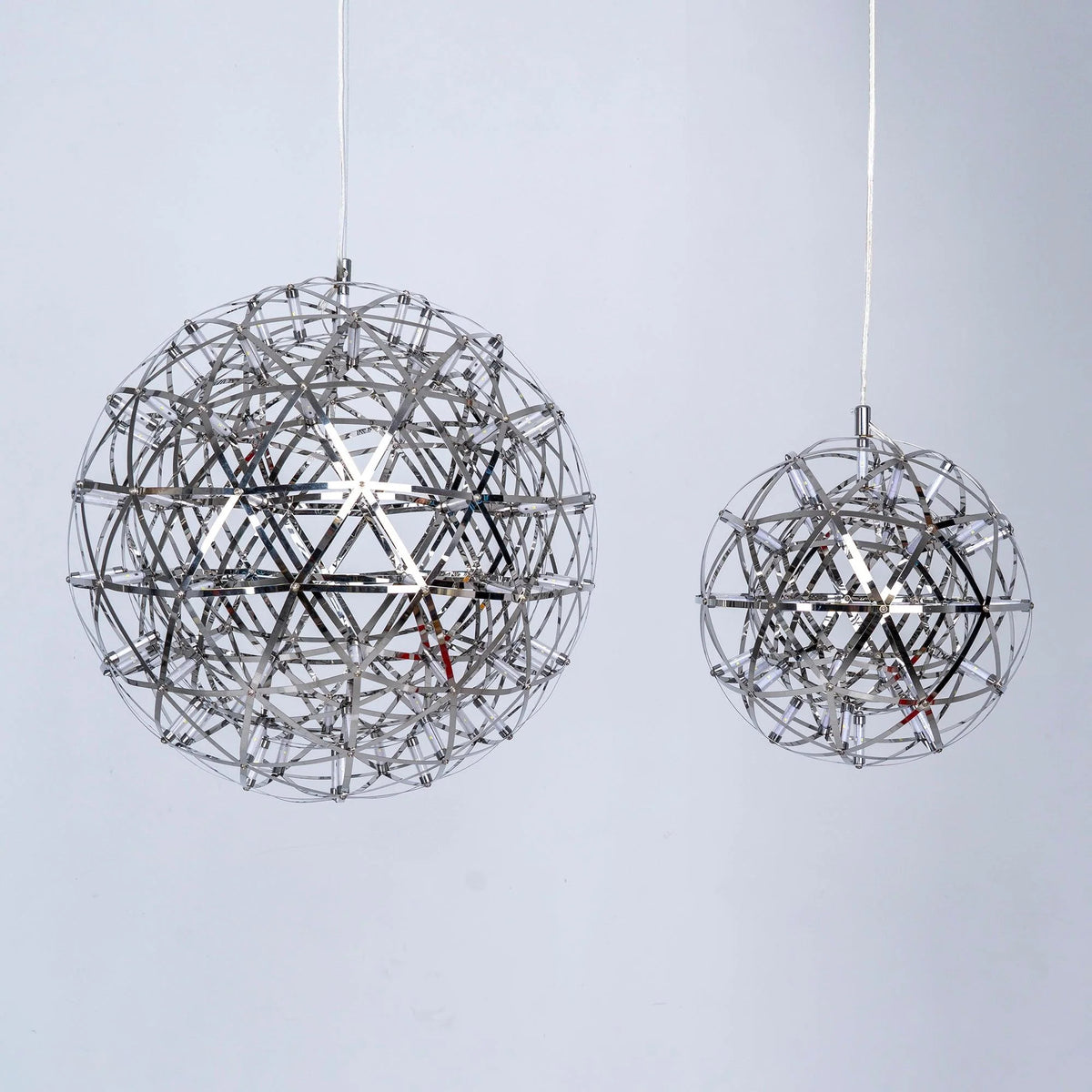 Silver Luster Ball Pendant Light