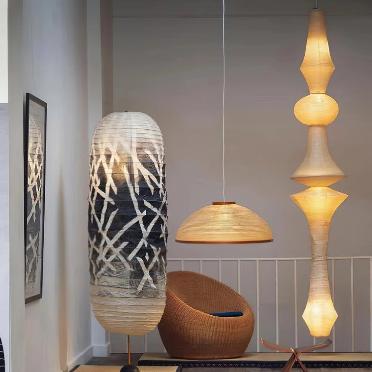 Trendy skulpturelt papir vedhængslys