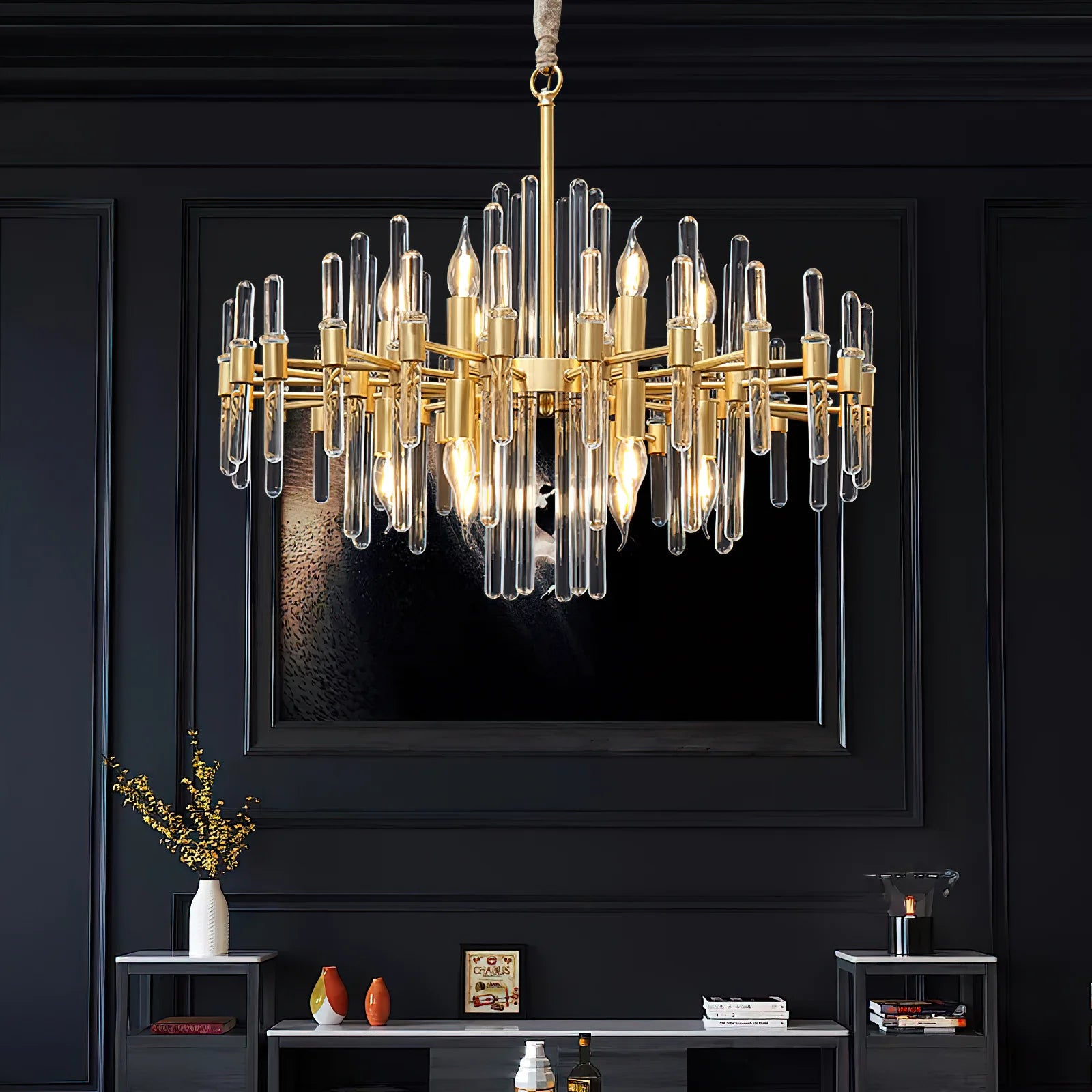 Lampadario di grandezza vittoriana