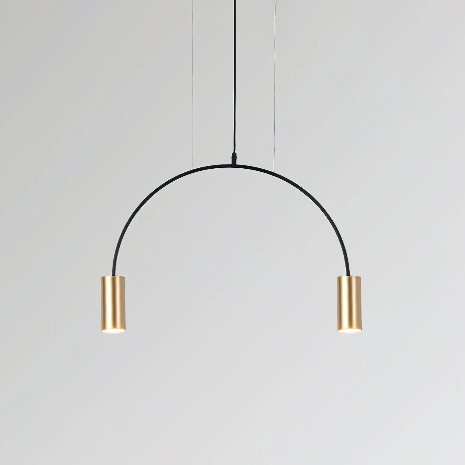 Lampe à suspension minimaliste en fer à arc