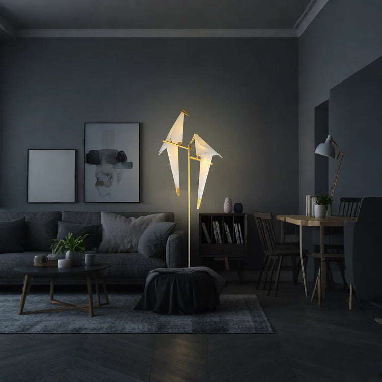 Nordic Paper Crane Origami Bird Skrivebordslampe